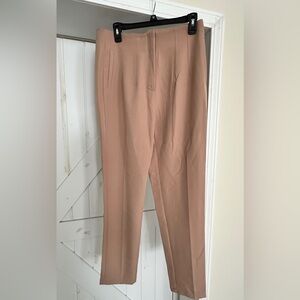SHEIN Blush-Tone Tailored Straight-Leg Pants